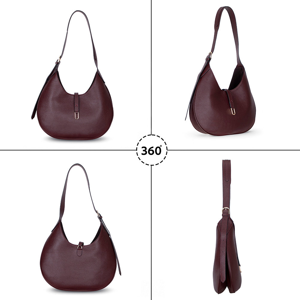 Rosa, Hakiki Deri Kadın Çantası, Omuz Askılı