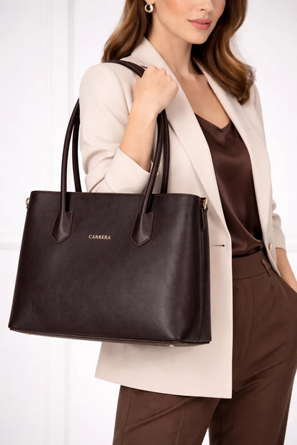 Carrera Novelya, Hakiki Deri Kadın Çanta – Şık, Modern ve Premium Tasarım