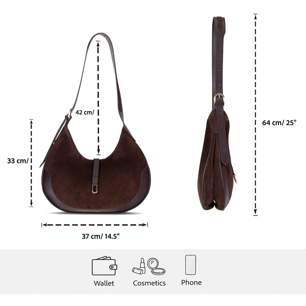 Rosa, Hakiki Deri Kadın Çantası, Omuz Askılı