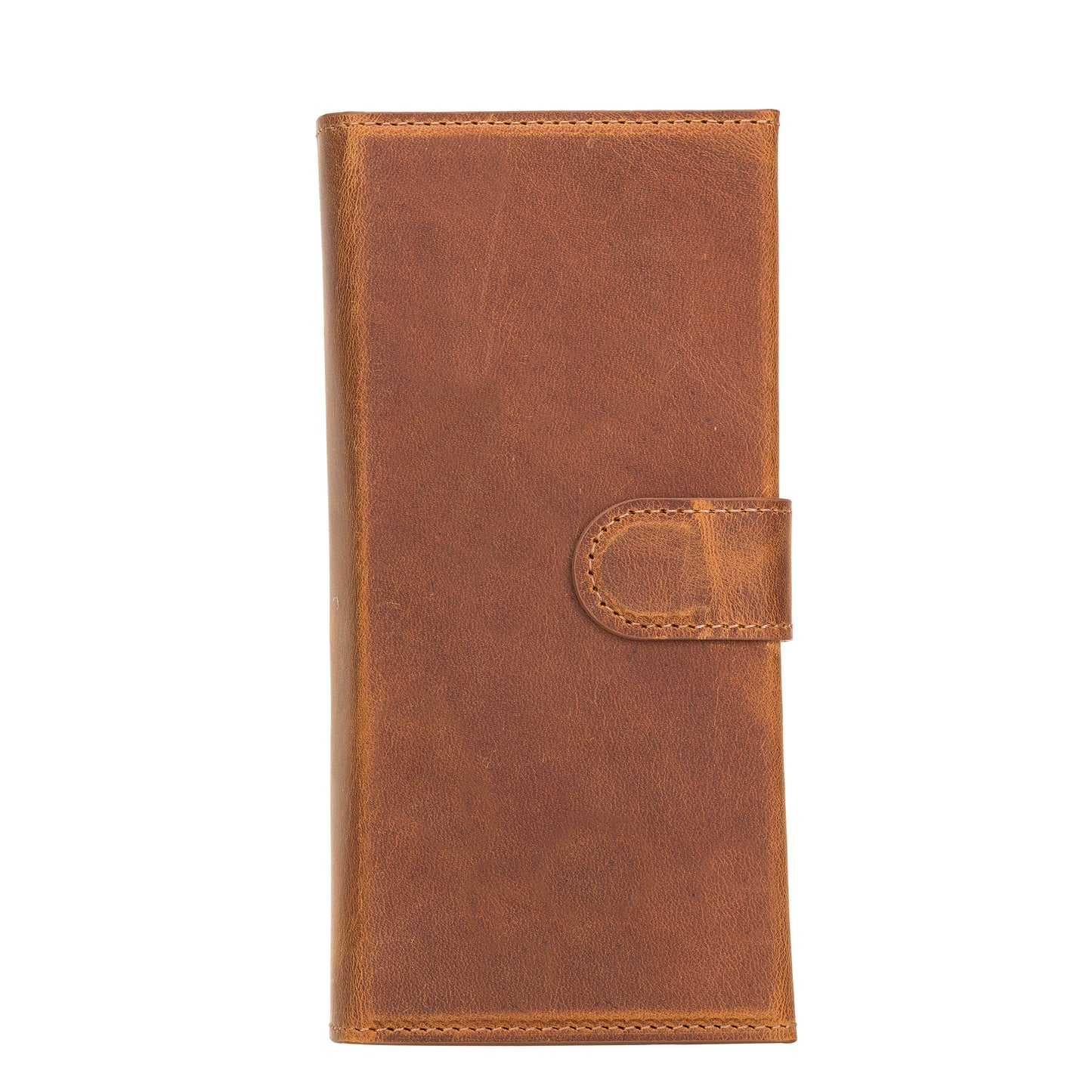 Santa, Samsung Galaxy S21 Plus Hakiki Deri Kılıf, Çıkarılabilir Kapak, Cüzdan