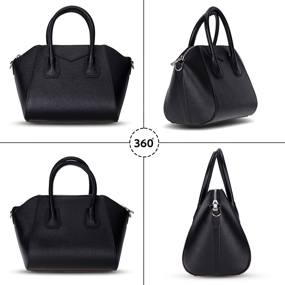 Lorenza, Hakiki Deri Kadın Omuz Çantası, Taşınabilir El Çantası, Small