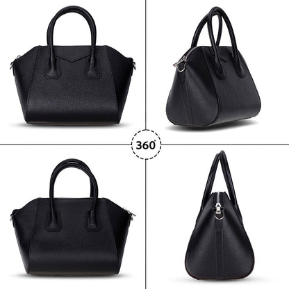 Lorenza, Hakiki Deri Kadın Omuz Çantası, Taşınabilir El Çantası, Small