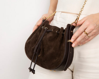 Valentina, Süet Deri Kadın Çantası