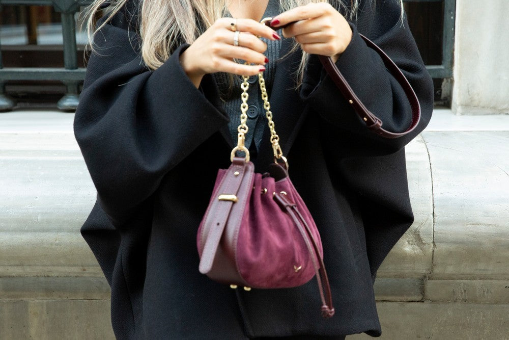 Valentina, Süet Deri Kadın Çantası