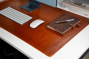 Natural Leather Desk Mat (37 cm x 80 cm)