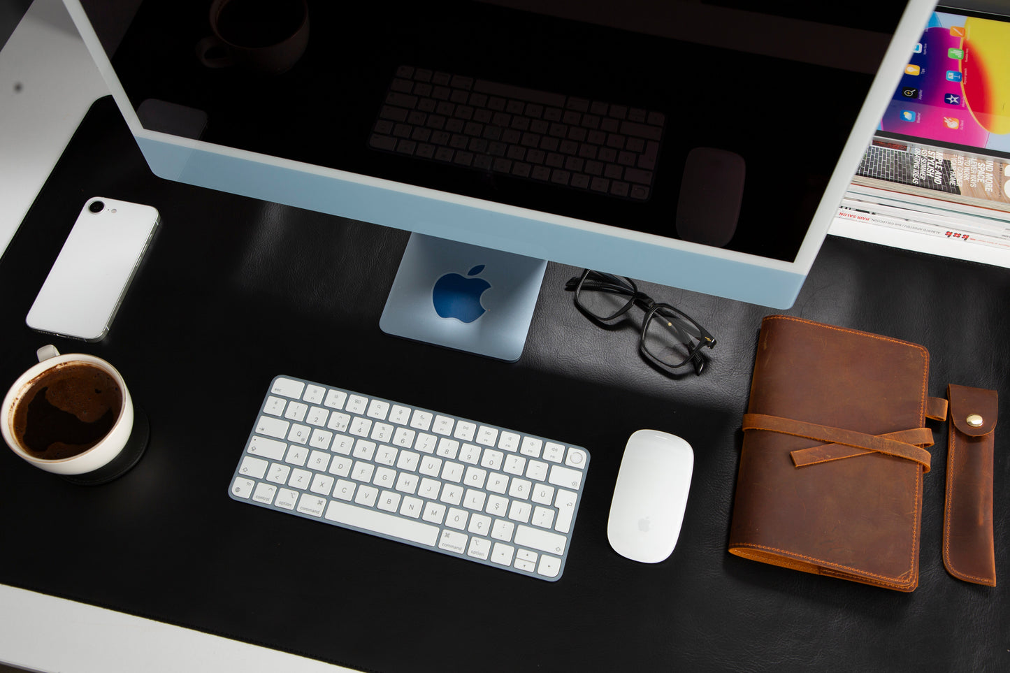 Natural Leather Desk Mat (91 cm x 48 cm)