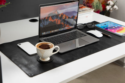 Natural Leather Desk Mat (37 cm x 80 cm)