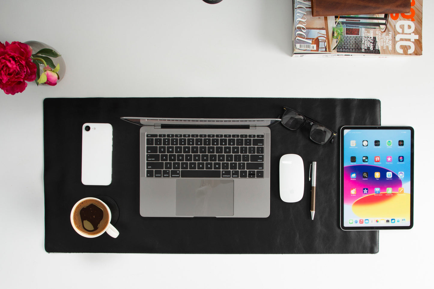 Natural Leather Desk Mat (37 cm x 80 cm)