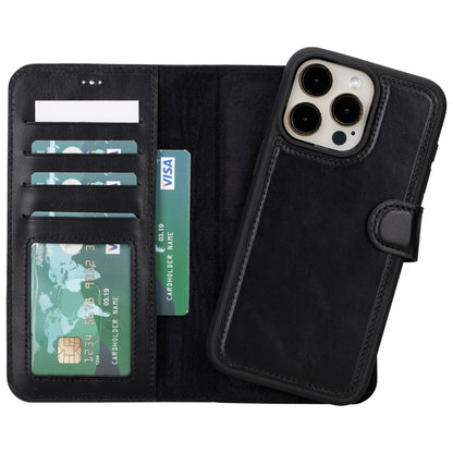 Magic iPhone 16 Pro Detachable Leather Wallet Case