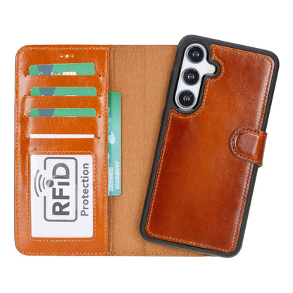 Magic Samsung Galaxy S24 Plus Leather Detachable Wallet Case