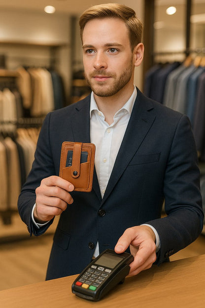 BLWL20, Hakiki Deri Kartlık, El Yapımı Cüzdan