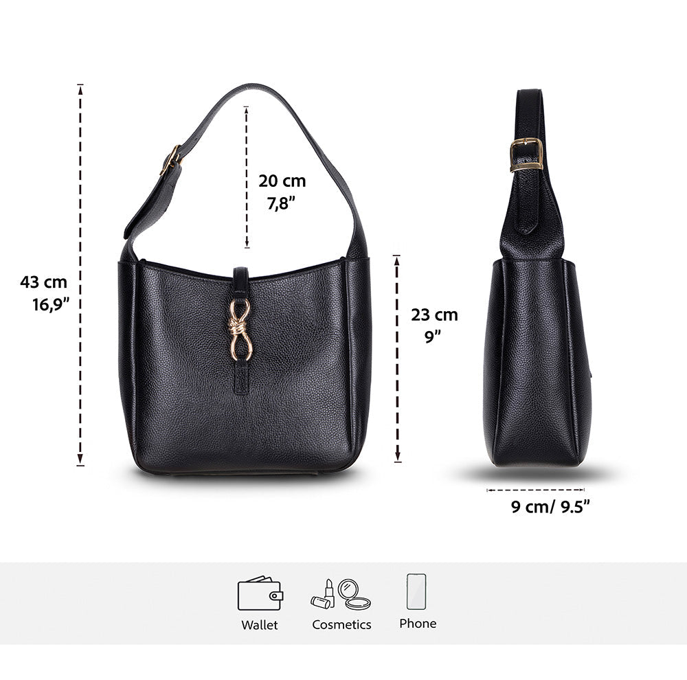 Azura, Hakiki Deri Kadın Çantası, Omuz Askılı