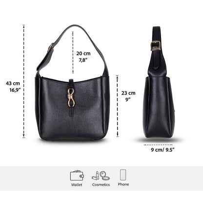 Azura, Hakiki Deri Kadın Çantası, Omuz Askılı