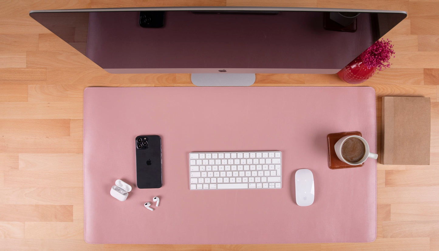 Natural Leather Desk Mat (37 cm x 80 cm)