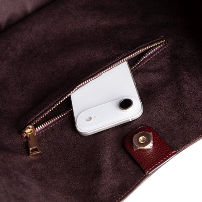 Carina, Süet Deri Kadın Çantası, Omuz Askılı