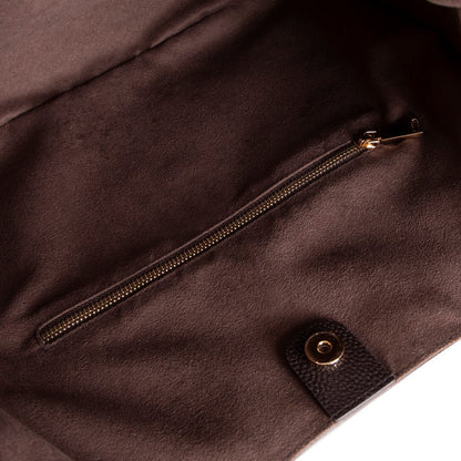 Carina, Süet Deri Kadın Çantası, Omuz Askılı