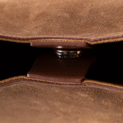 Carina, Süet Deri Kadın Çantası, Omuz Askılı