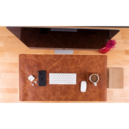 Natural Leather Desk Mat (37 cm x 80 cm)