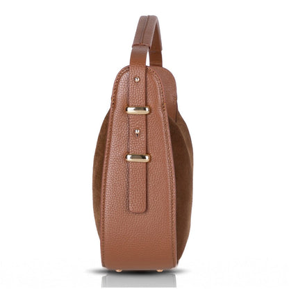 Dolcezza, Süet Deri Kadın Çantası, Omuz Askılı