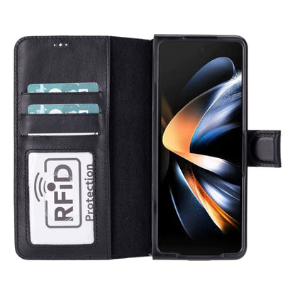 Wallet ID, Hakiki Deri Folio Kılıf – Google Pixel 10 Pro Fold Uyumlu, Kartlıklı ve Manyetik Kapaklı Tasarım