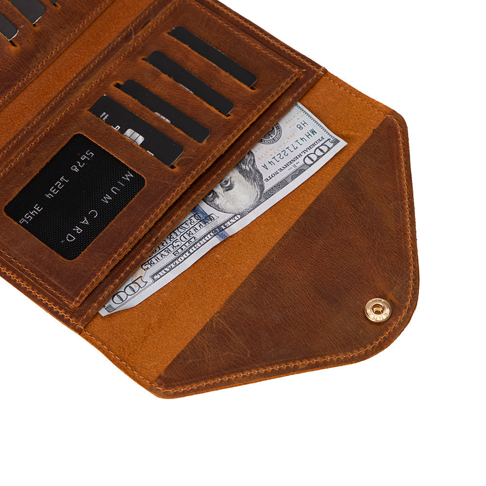 Bologna, Hakiki Deri Cüzdan, Telefon Kılıfı, Fermuarlı Bozuk Para Cebi