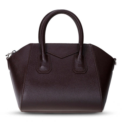 Lorenza, Hakiki Deri Kadın Omuz Çantası, Taşınabilir El Çantası, Medium