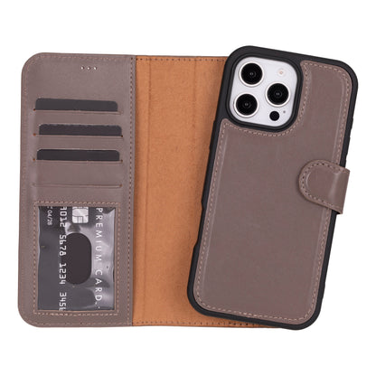 Magic iPhone 16 Pro Detachable Leather Wallet Case
