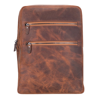 Hidden Castle, Hakiki Deri Sırt Çantası