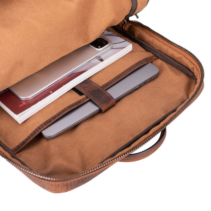 Hidden Castle, Hakiki Deri Sırt Çantası