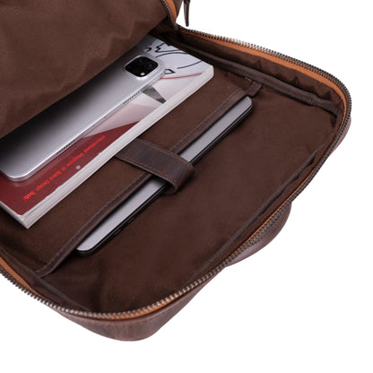 Hidden Castle, Hakiki Deri Sırt Çantası