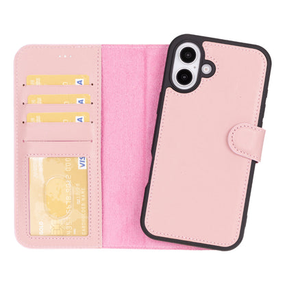 Magic iPhone 16 Plus Detachable Leather Wallet Case