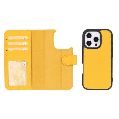 Magic iPhone 16 Pro Max Leather Detachable Wallet Case