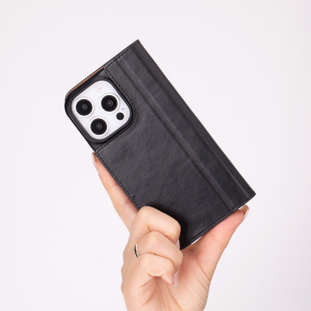 Sonat Leather iPhone 16 Pro Folio Case