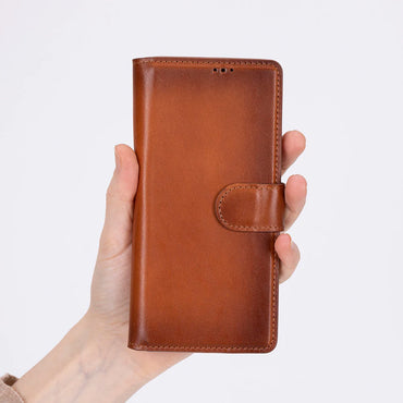 Wallet ID, Hakiki Deri Samsung Galaxy Z Fold7 Folio Kılıf – Kartlıklı, Manyetik ve Premium Tasarım