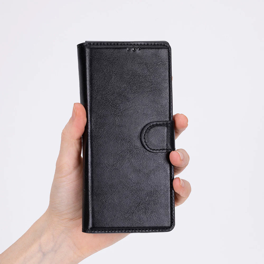 Wallet ID, Hakiki Deri Samsung Galaxy Z Fold7 Folio Kılıf – Kartlıklı, Manyetik ve Premium Tasarım