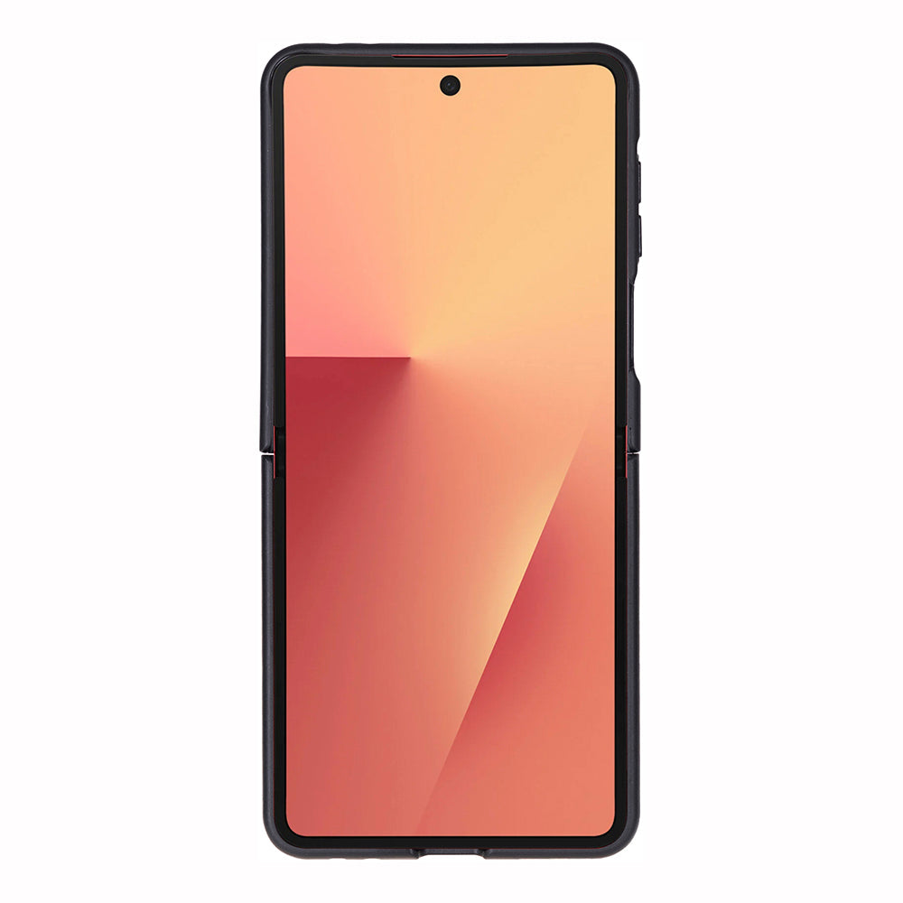 Flex Cover, Samsung Z Flip 7 ile Uyumlu Hakiki Deri Kılıf