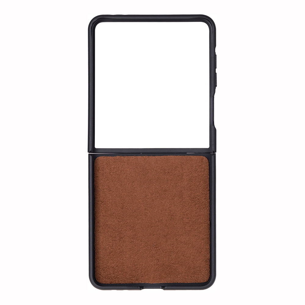 Flex Cover, Samsung Z Flip 7 ile Uyumlu Hakiki Deri Kılıf