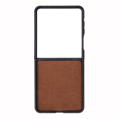Flex Cover, Samsung Z Flip 7 ile Uyumlu Hakiki Deri Kılıf