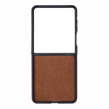 Flex Cover, Samsung Z Flip 7 ile Uyumlu Hakiki Deri Kılıf