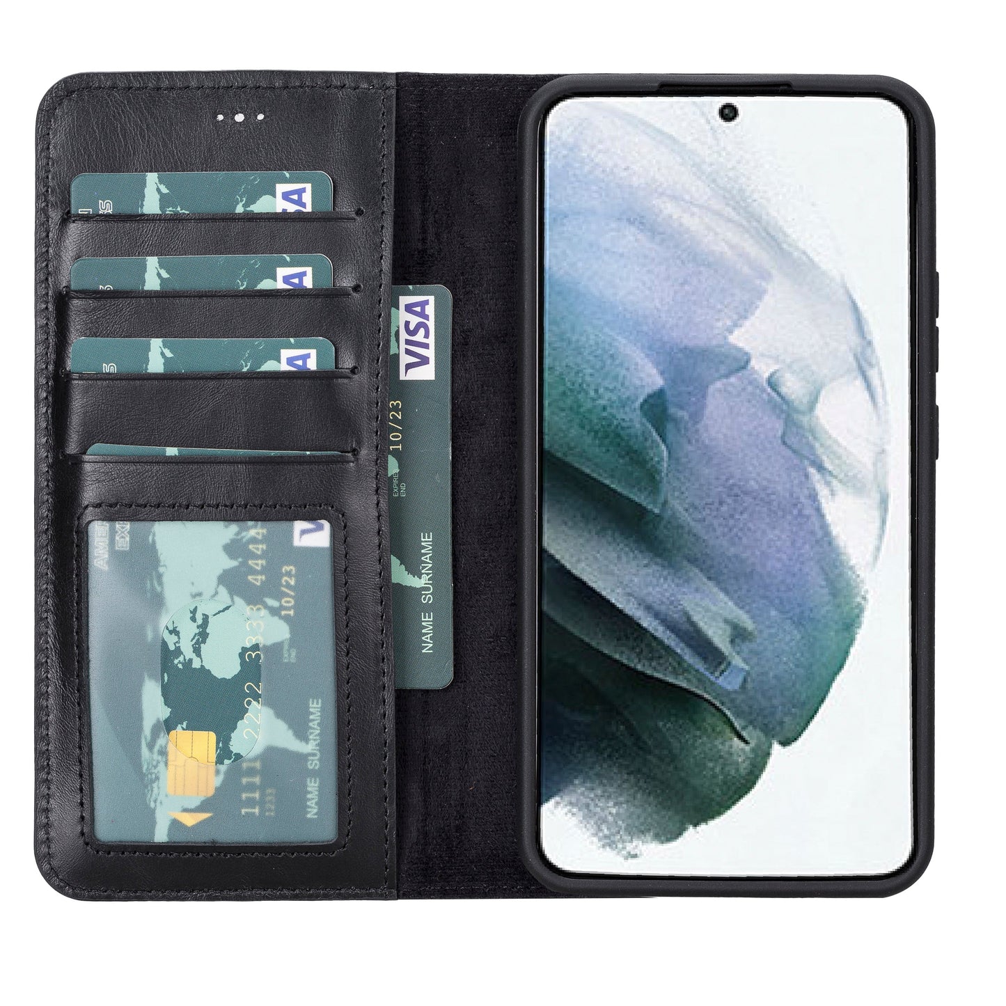 Magic Samsung Galaxy S23 Leather Detachable Wallet Case