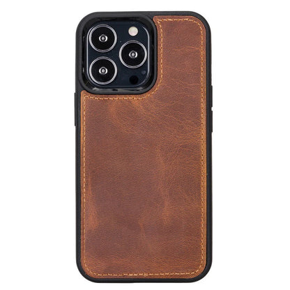 Santa, iPhone 13 Pro Hakiki Deri Kılıf, Çıkarılabilir Kapak, Cüzdan