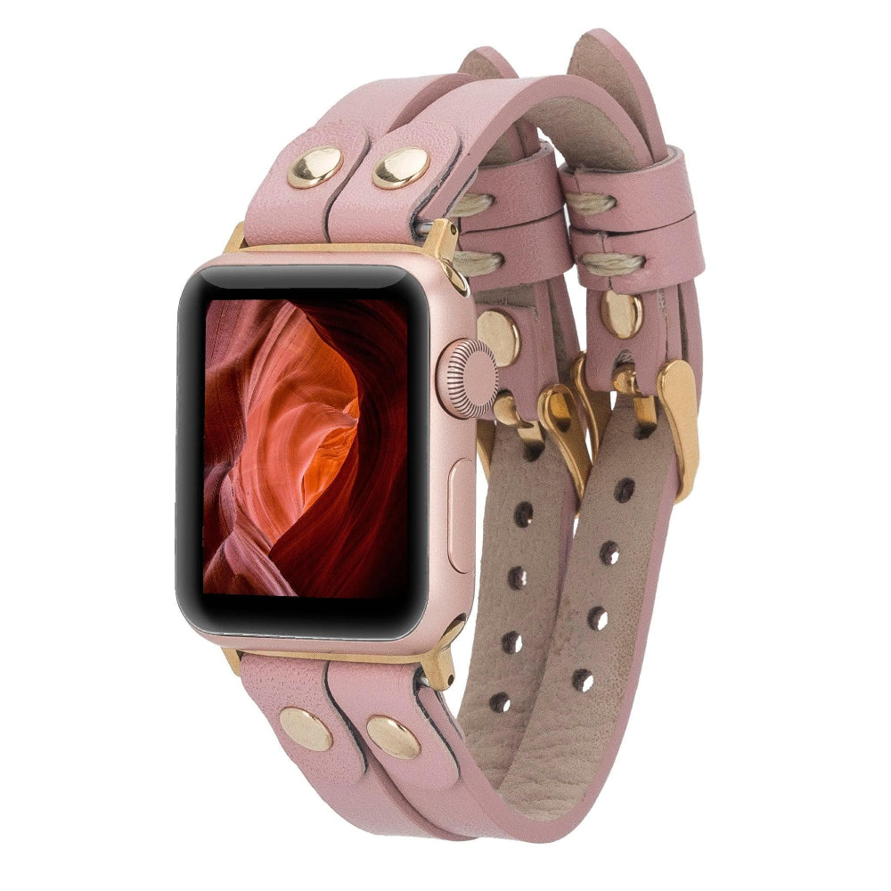 Durham Ely Apple Watch Leather Straps RST2EF / Silver