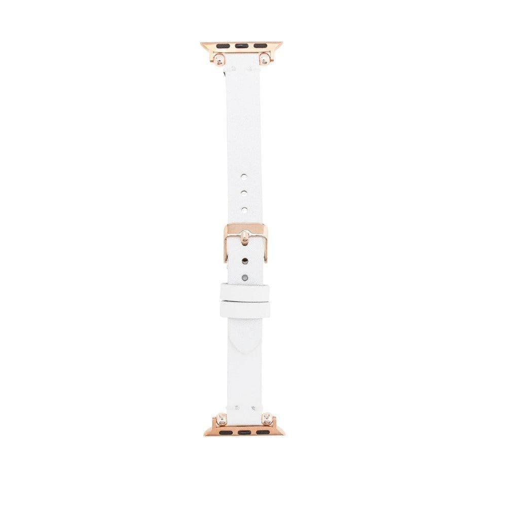 Leather Fitbit Watch Bands - Ferro Rose Trok Style LEO1