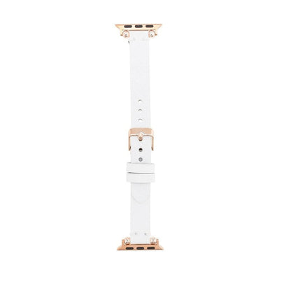 Leather Fitbit Watch Bands - Ferro Rose Trok Style LEO1