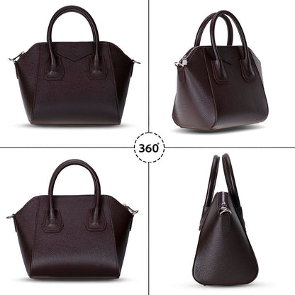 Lorenza, Hakiki Deri Kadın Omuz Çantası, Taşınabilir El Çantası, Small