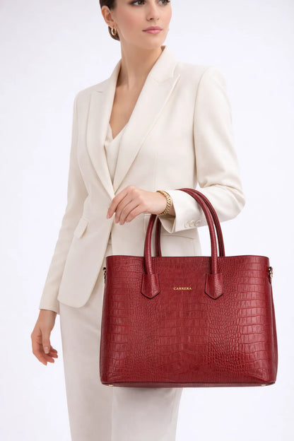 Carrera Novelya, Hakiki Deri Kadın Çanta – Şık, Modern ve Premium Tasarım