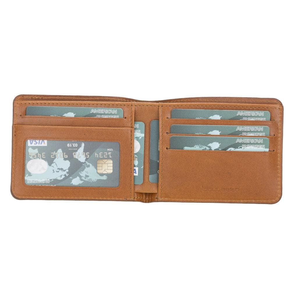 Bouletta Pier Handmade and Personalised Genuine Leather Wallet for Men's Rustic Black